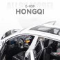 1:24 HongQi EHS9 SUV white Alloy Vehicles Metal Toy Car Model Sound and light Pull back Toy