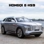 1:24 HongQi EHS9 SUV silvery Alloy Vehicles Metal Toy Car Model Sound and light Pull back Toy