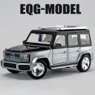 Toy 1:24 Mercedes Benz EQG Grey Alloy Car Model Metal Sound And Light Pull Back