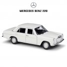 1:24 Mercedes Benz 220 white Alloy Car Model Simulation Decoration Toy Collection
