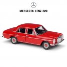 1:24 Mercedes Benz 220 red Alloy Car Model Simulation Decoration Toy Collection
