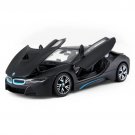 Toy 1:24 BMW I8 black Car Alloy Model Simulation Decoration Collection Die Casting Model
