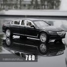 1:24 BMW 7Series 760LI black Alloy Car Model Diecasts Vehicles Metal High Simulation Toy