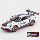 Toy 1:24 911 GT3 RSR White A Alloy Vehicles Metal Car Model Sound Light Pull Back
