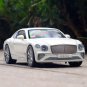 1:24 Bent Luxury Model M929J 6 white Diecast Car Simulation W Lights And Sound Function