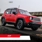 toy 1:24 Jeep Trailhawk red car alloy model simulation decoration collection Die casting