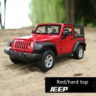 toy 1:24 Jeep Wrangler red car alloy model simulation decoration collection Die casting