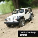 toy 1:24 Jeep Wrangler white car alloy model simulation decoration collection Die casting