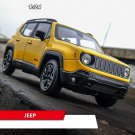 toy 1:24 Jeep Trailhawk yellow hood car alloy model simulation decoration collection Die casting