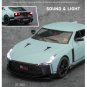 1:24 Diecast Alloy Car Model Miniature GTR50 Green Skyline Supercar Metal Vehicle Toys