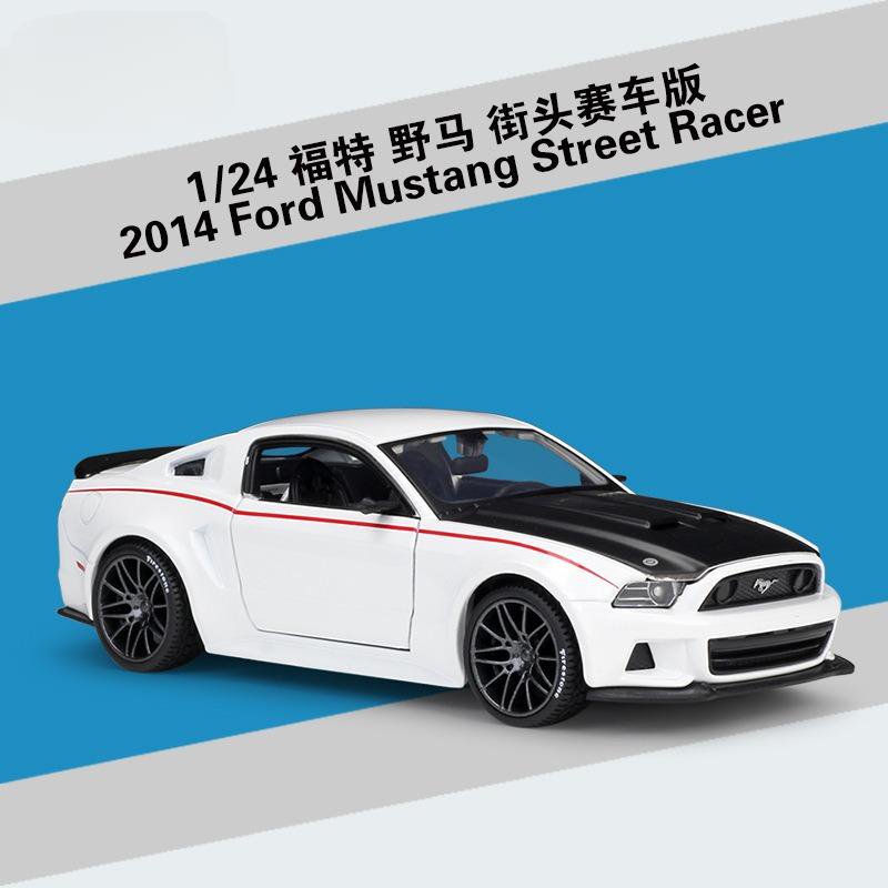 Simulation Toy 1:24 2014 Ford Mustang2 white Simulation Alloy Car Model Collection