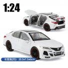 1:24 TOYOTA Camry Metal Toys Pull Back Wheels Flashing Machinery Diecast Car Model