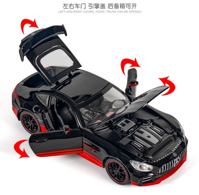 1:24 BENZ GTR Samurai Special Edition Toy Simulation Alloy Car Model Sports