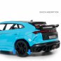 Toy 1:24 Lamborghini URUS Bison Mansory SUV blue Alloy Cast Car Model Sound and Light