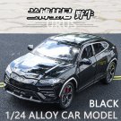 Hot Toys 1:24 Alloy Model Car URUS SUV Black Luxury Christmas Miniature Metal Vehicle