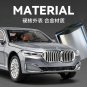 1:24 BMW 760LI grey High Simulation Metal Alloy Model car Sound Light Pull BackToy
