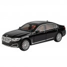 1:24 BMW 760LI Black High Simulation Metal Alloy Model car Sound Light Pull BackToy