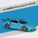 Toy 1:24 2016 Porsche 911 blue alloy car model Diecasts Vehicles Non remote control