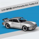 Toy 1:24 1974 Porsche 91111 silver alloy car model Diecasts Vehicles Non remote control