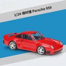 Toy 1:24 Porsche 959 red alloy car model Diecasts Vehicles Non remote control