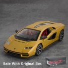1:24 Countach LPI 800 4 yellow Car Model Toy Diecasts Vehicle Metal Collection Toy