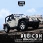 1:24 2007 Jeep Wrangler Rubicon convertible white Alloy Car Model Diecast Metal Off road Toy