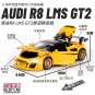 1:24 AUDI R8 GT2 LMS Yellow Racing Car Model Diecasts Toy Vehicles Sound And Light Pull Back