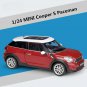 Simulation 1:24 BMW Mini Cooper S Paceman red Alloy Car Model Diecasts Metal Toy Vehicle