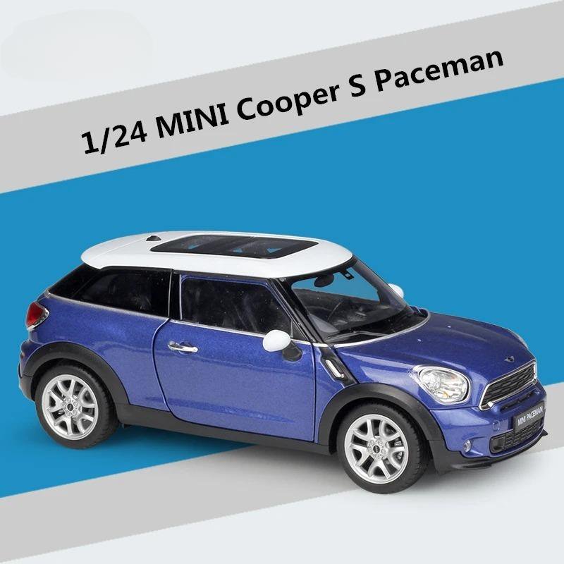 Simulation 1:24 BMW Mini Cooper S Paceman blue Alloy Car Model Diecasts Metal Toy Vehicle