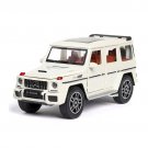 Simulation 1:24 Benz G63 White Alloy Car Model Big G Off road Model Ornaments