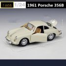 Simulation Toy 1:24 Porsche 356B Coupe white Alloy Car Model Diecasts Metal Classic Sports