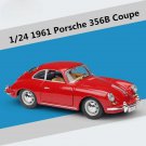 Simulation Toy 1:24 Porsche 356B Coupe red Alloy Car Model Diecasts Metal Classic Sports