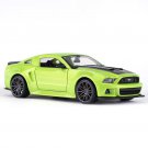 1:24 2014 Ford Mustang green Street Racer Sports Car Model Static Vehicles Toys