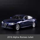 1:24 2016 Alpha Romeo FIAGT blue Alloy Racing Convertible alloy car model toy simulation