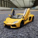 Toy 1:24 Lamborghini LP700 4 yellow Car Alloy Car Model Simulation Decoration Collection