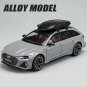 Toy 1/24 Audi RS6 grey Avant Station Wagon Alloy Car Model Metal Simulation Sound and Light