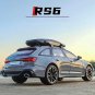 Toy 1/24 Audi RS6 grey Avant Station Wagon Alloy Car Model Metal Simulation Sound and Light