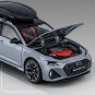 Toy 1/24 Audi RS6 grey Avant Station Wagon Alloy Car Model Metal Simulation Sound and Light