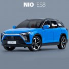 1:24 NIO ES8 SUV blue Alloy New Energy Car Model Metal High Simulation Sound and Light Toy