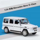 1:24 Mercedes Benz G Class SUV white Alloy Car Model Metal Off Road Vehicle Simulation Toy
