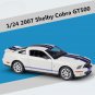 1:24 2007 Ford Shelby Cobra GT500 white Alloy Car Model Sports Metal Toy Simulation