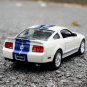 1:24 2007 Ford Shelby Cobra GT500 white Alloy Car Model Sports Metal Toy Simulation