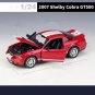 1:24 2007 Ford Shelby Cobra GT500 red Alloy Car Model Sports Metal Toy Simulation