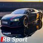 1:24 Audi R8 V10 black Diecast Alloy Model Car Miniature Metal Vehicle Supercar Toys