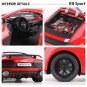 1:24 Audi R8 V10 red Diecast Alloy Model Car Miniature Metal Vehicle Supercar Toys