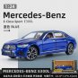 1:24 Mercedes Benz E300L Ecless Blue Sport Simulation car Model Sound Light Pull Back Toy