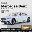 1:24 Mercedes Benz E300L Ecless White Sport Simulation car Model Sound Light Pull Back Toy