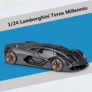 1:24 Lamborghini Terzo grey Alloy Car Model Diecasts Metal Racing High Simulation Toy