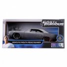 1:24 Doms 1970 Plymouth Road Runner grey Diecast car toys for boys Metal