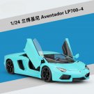 1:24 Aventador LP700 4 blue car model diecast non remote control transport vehicle toy